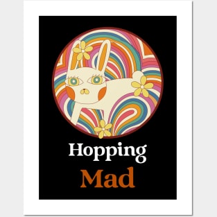 Hopping Mad Rabbit Posters and Art